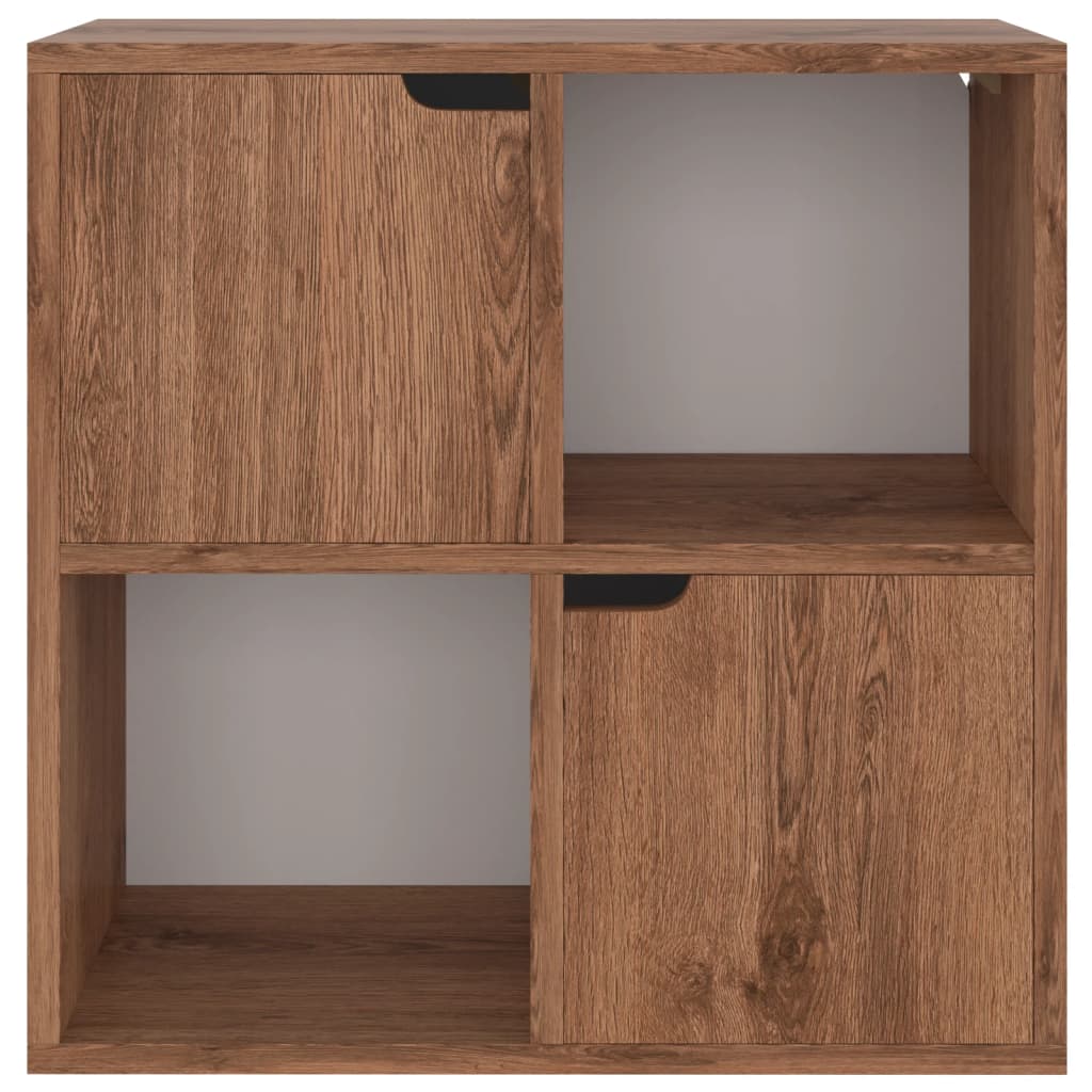 bogreol 60x27,5x59,5 cm konstrueret træ brun eg