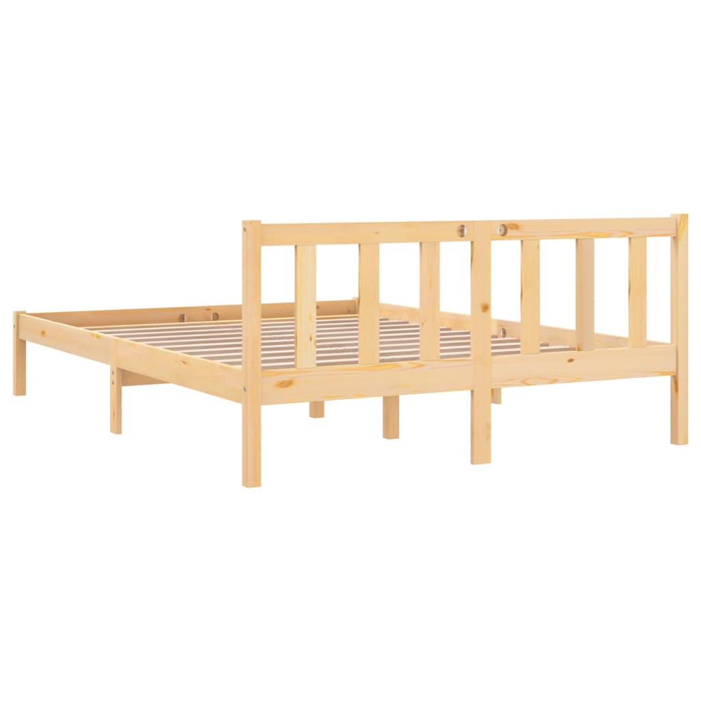 sengeramme 140x200 cm massivt fyrretræ