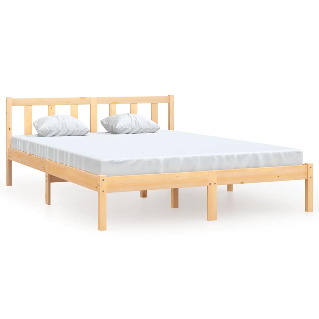 sengeramme 160x200 cm massivt fyrretræ