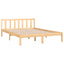 sengeramme 160x200 cm massivt fyrretræ