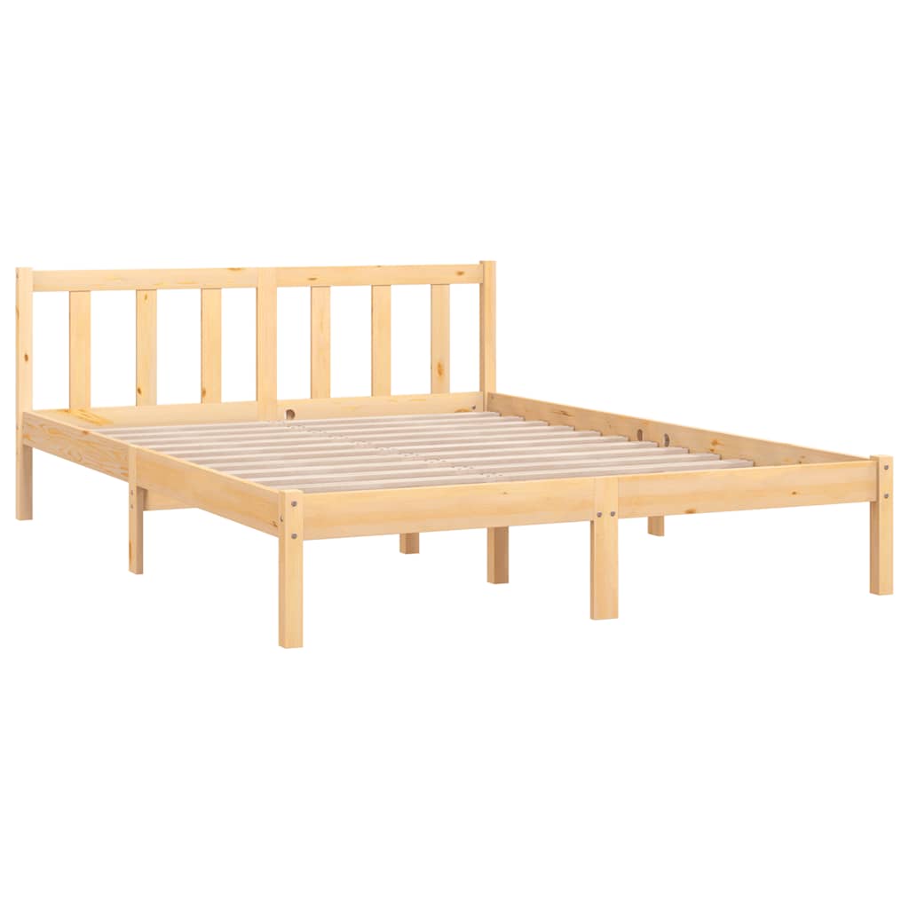 sengeramme 160x200 cm massivt fyrretræ
