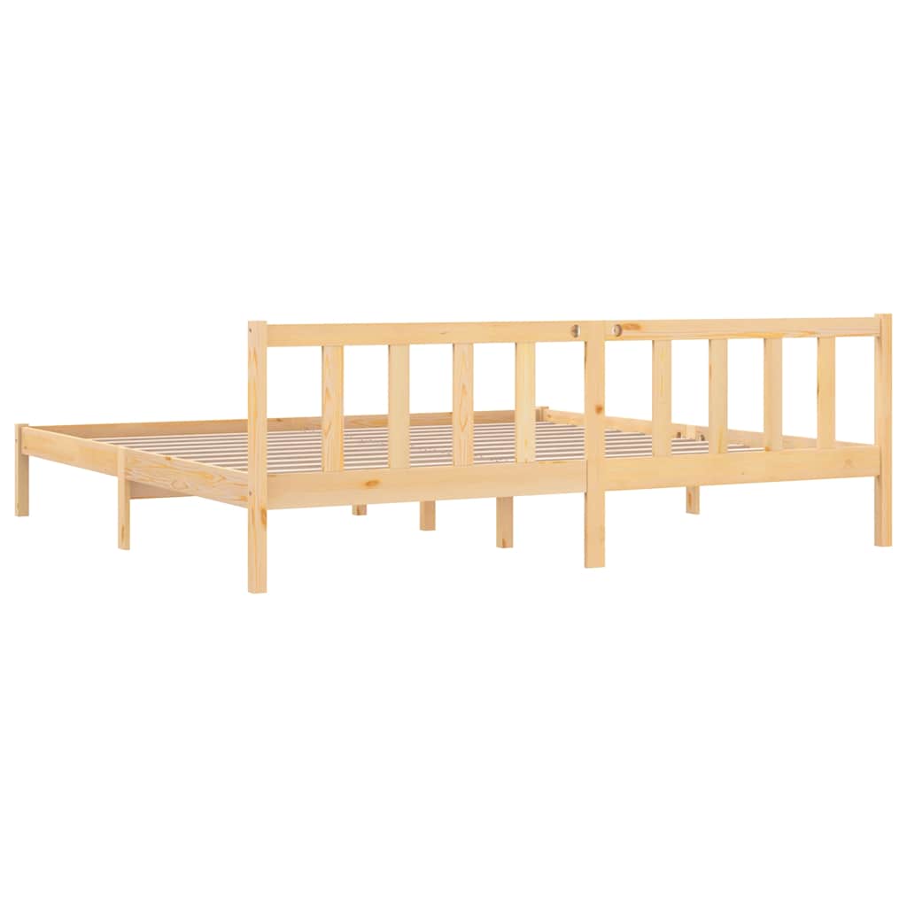 sengeramme 180x200 cm massivt fyrretræ