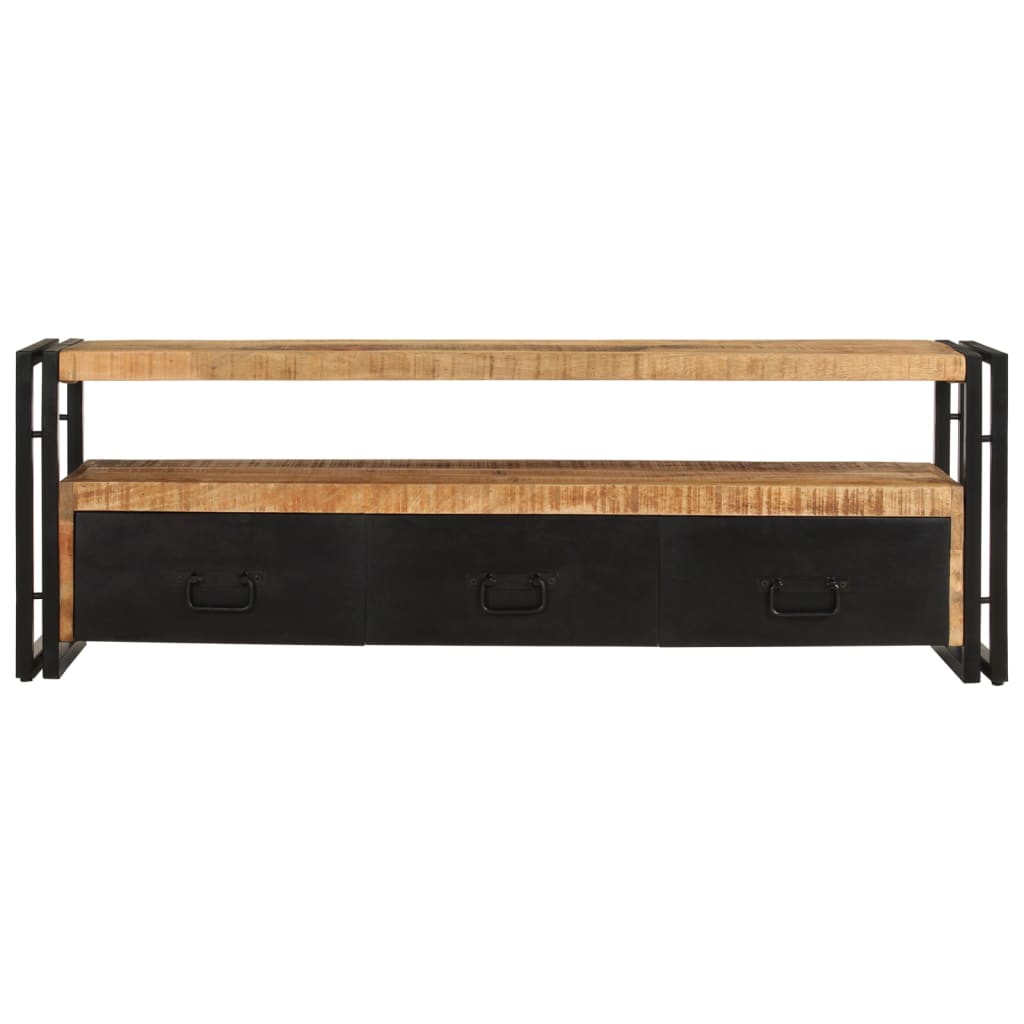 tv-bord 120x30x40 cm massivt mangotræ