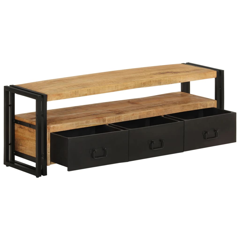 tv-bord 120x30x40 cm massivt mangotræ