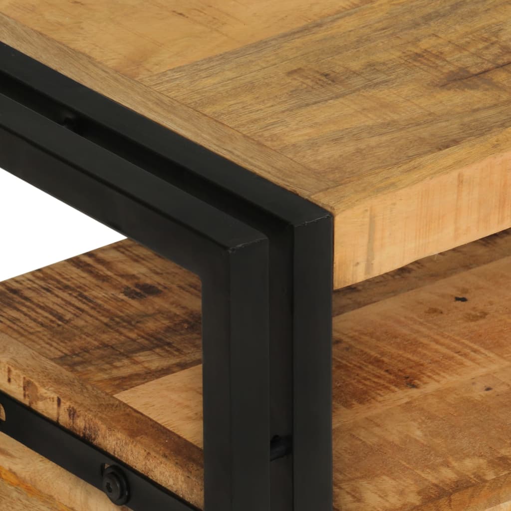 tv-bord 120x30x40 cm massivt mangotræ
