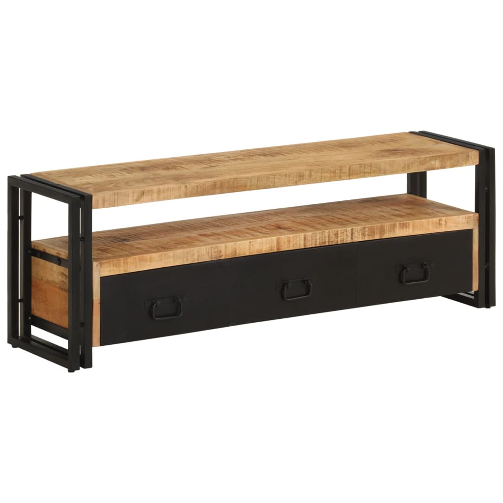 tv-bord 120x30x40 cm massivt mangotræ