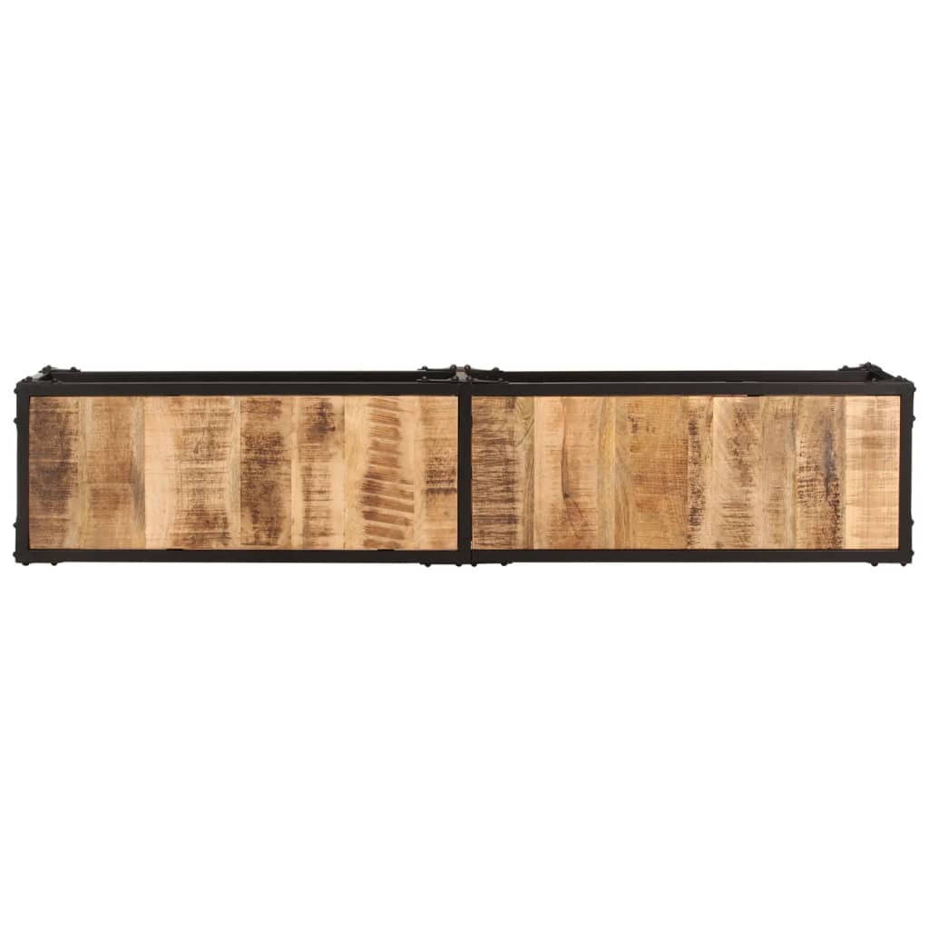 tv-bord 150x30x41 cm massivt mangotræ