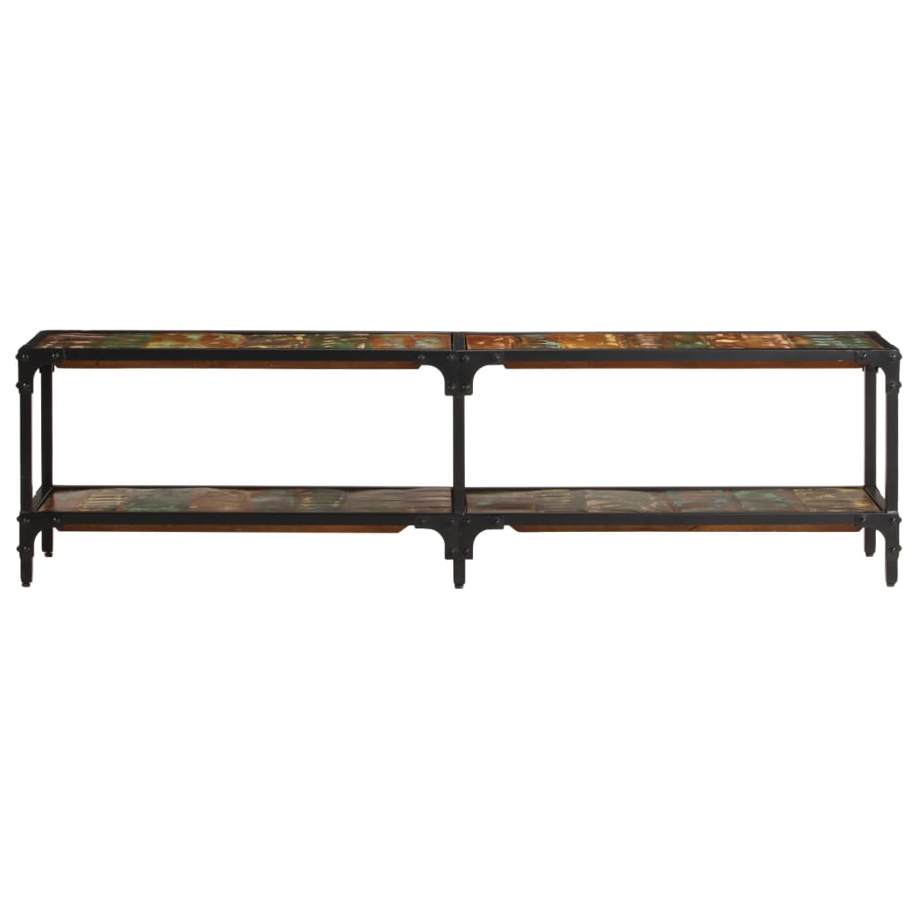 tv-bord 150x30x41 cm massivt genbrugstræ