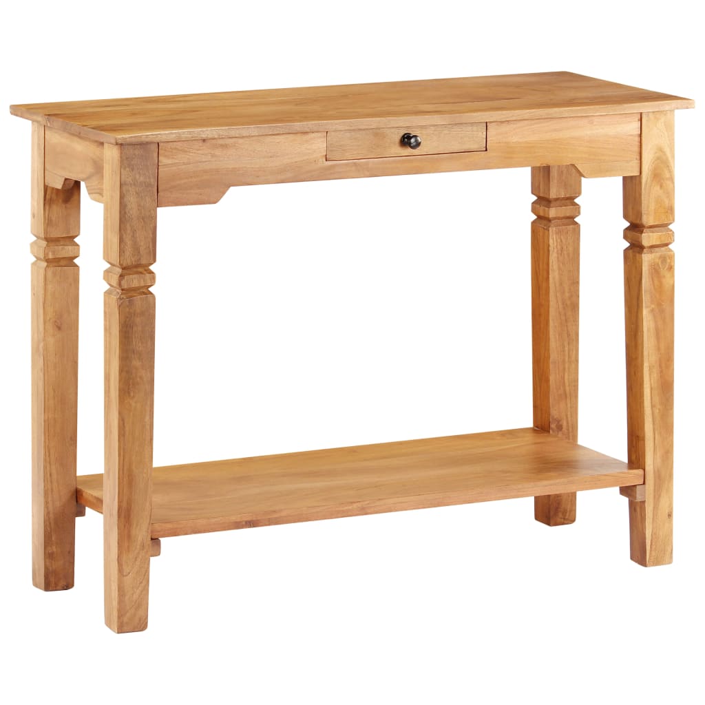 konsolbord 100x40x76 cm massivt akacietræ