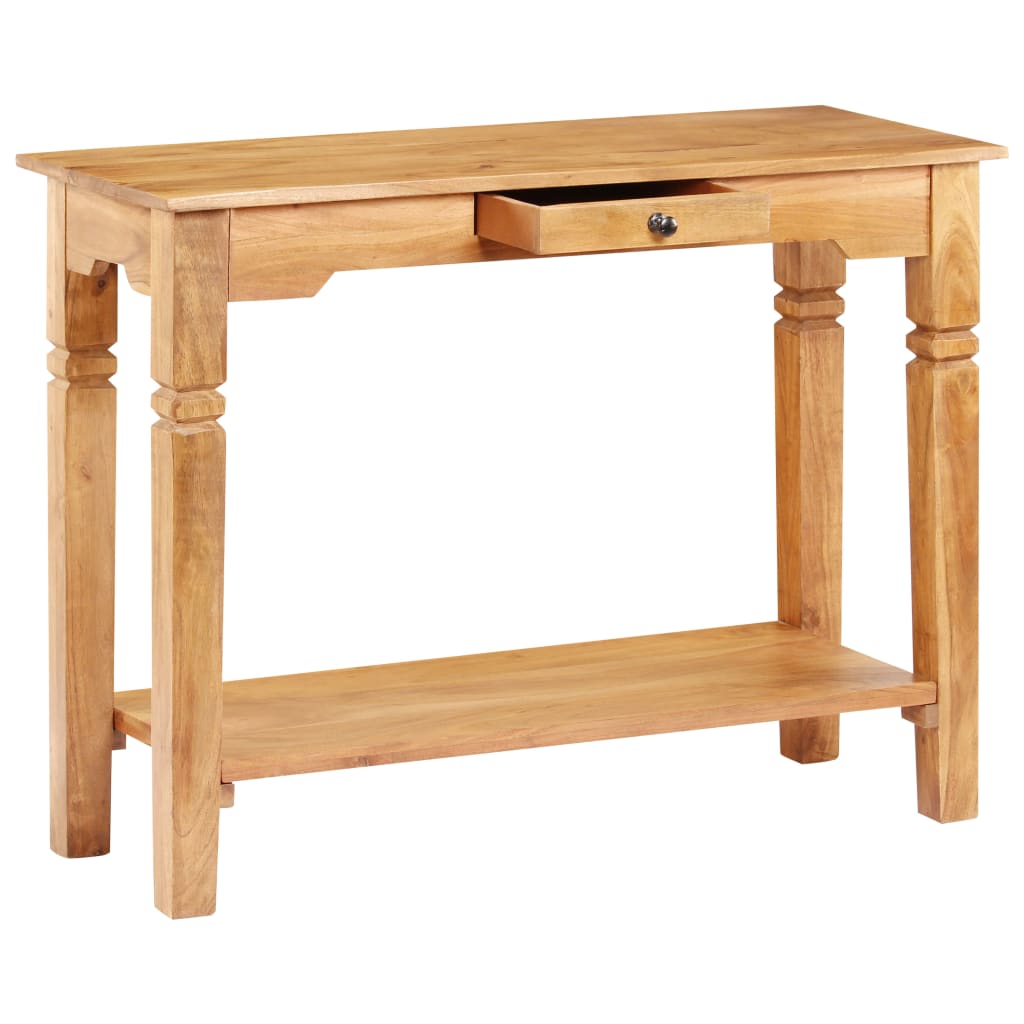 konsolbord 100x40x76 cm massivt akacietræ