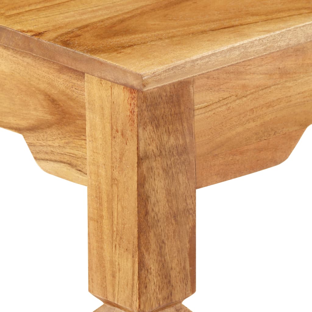 konsolbord 100x40x76 cm massivt akacietræ