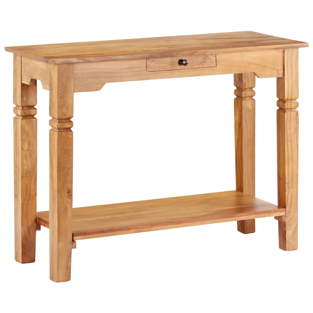 konsolbord 100x40x76 cm massivt akacietræ