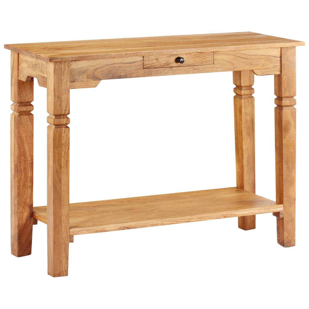 konsolbord 100x40x76 cm massivt akacietræ