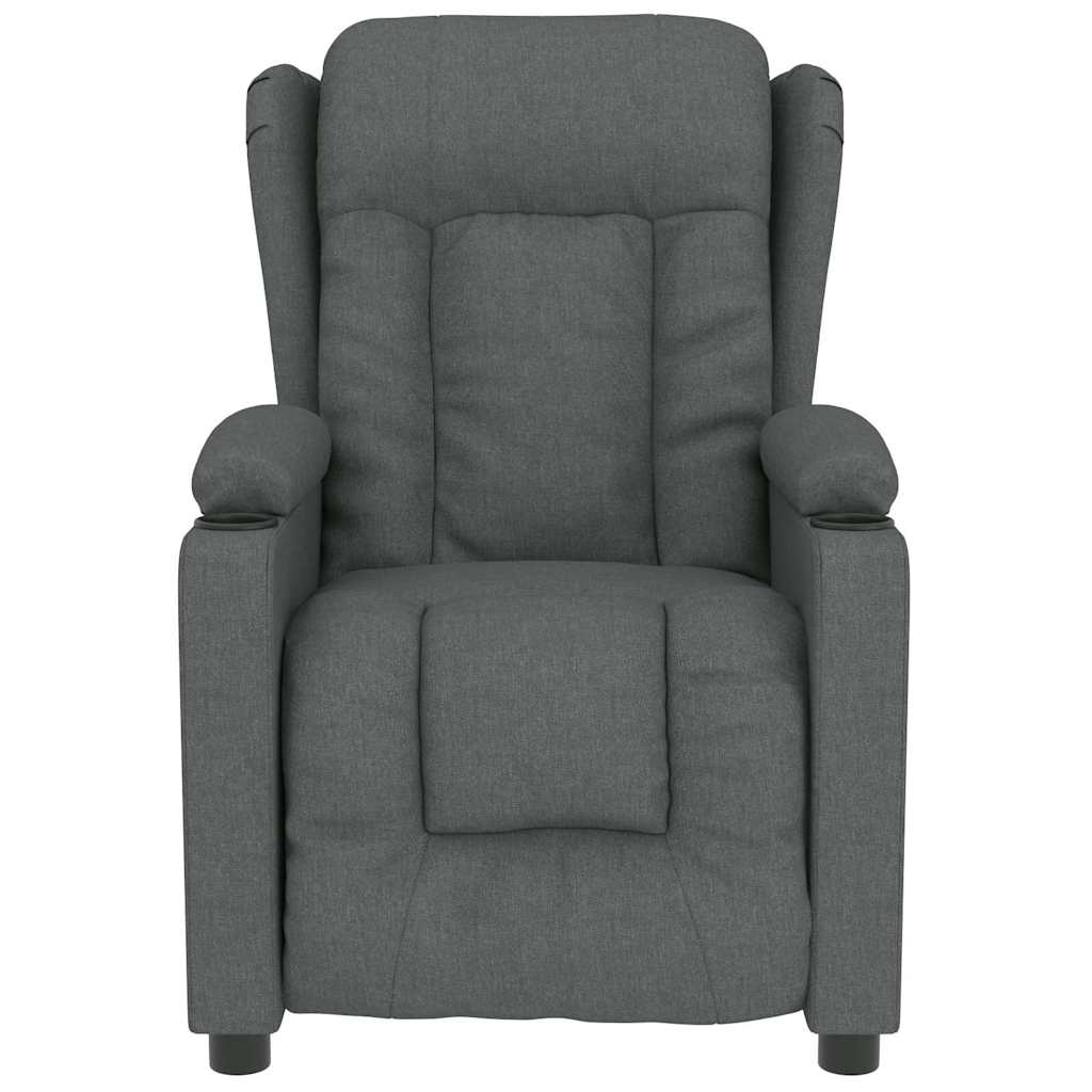 massagestol stof mørkegrå