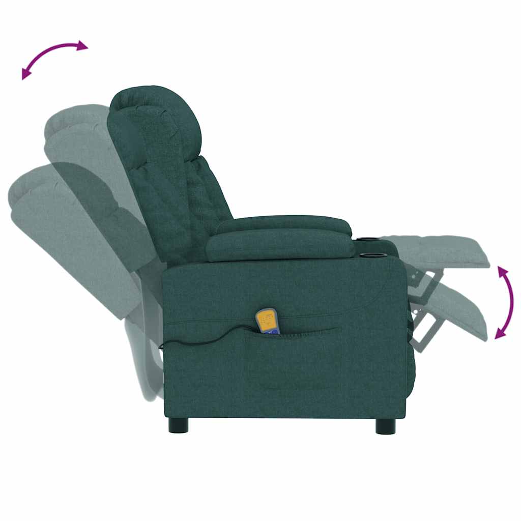massagestol stof mørkegrøn