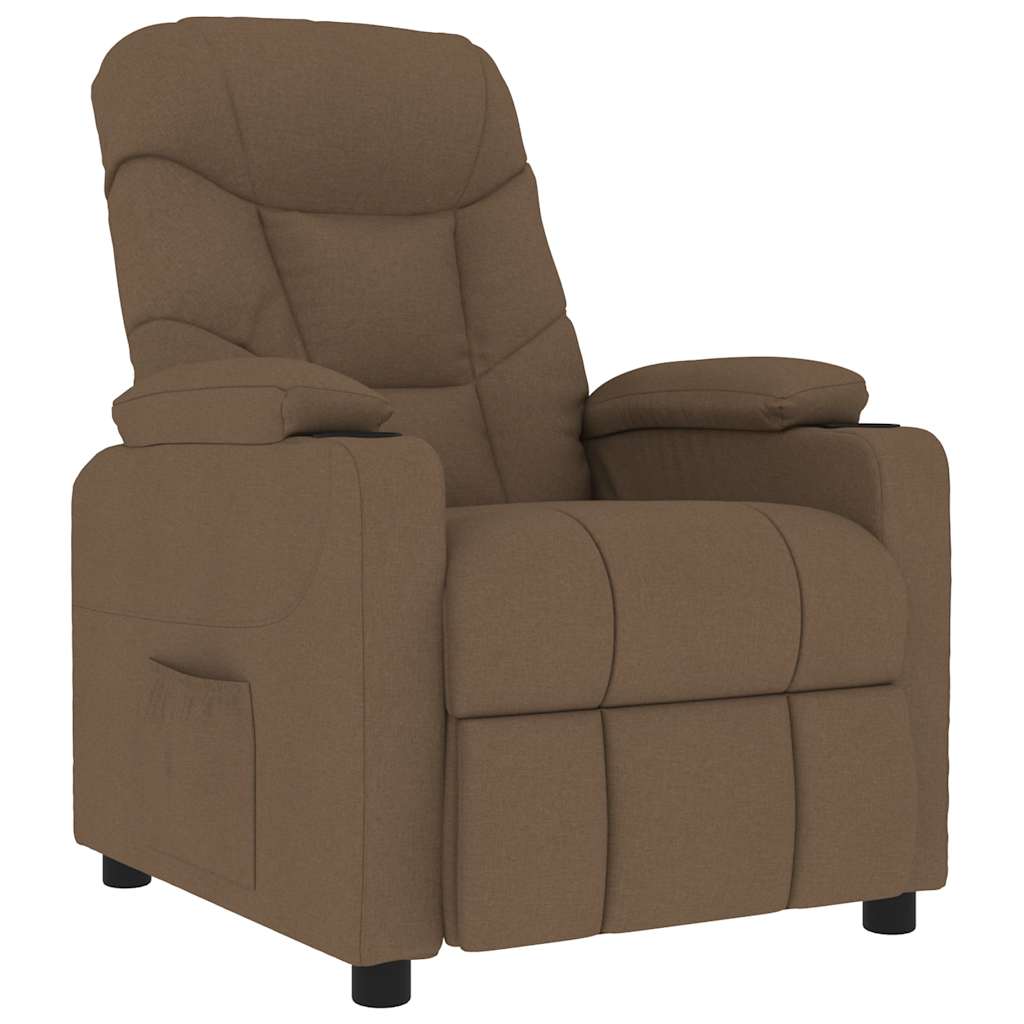 massagestol stof brun