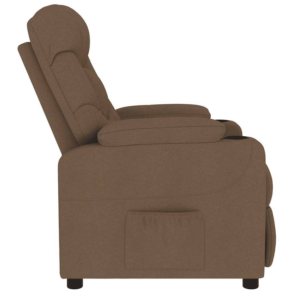 massagestol stof brun