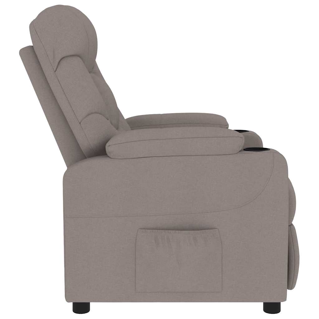 massagestol stof gråbrun