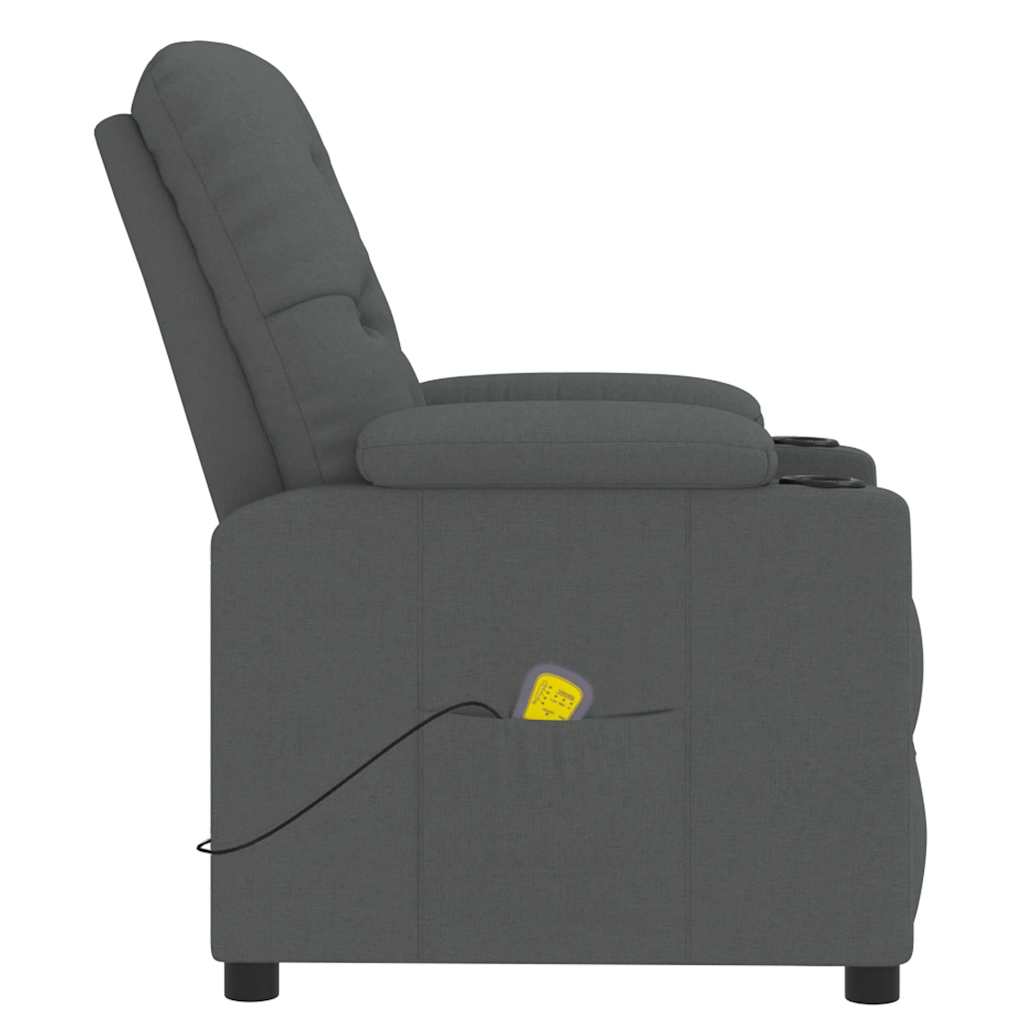 massagestol stof mørkegrå