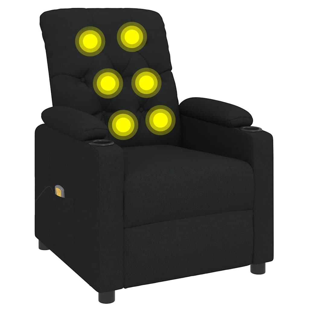 massagestol stof sort