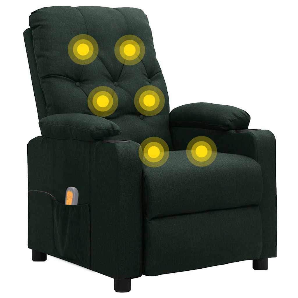 massagestol stof mørkegrøn