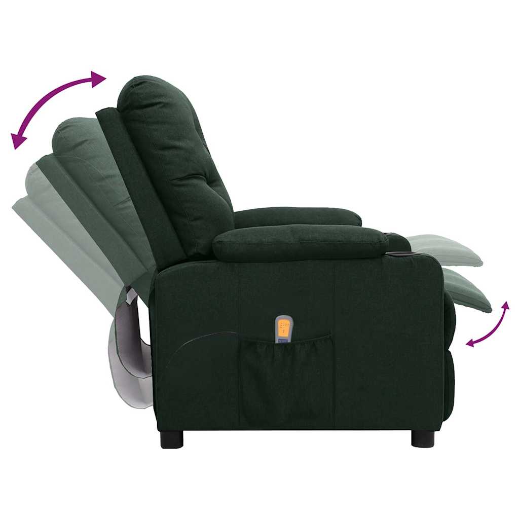 massagestol stof mørkegrøn