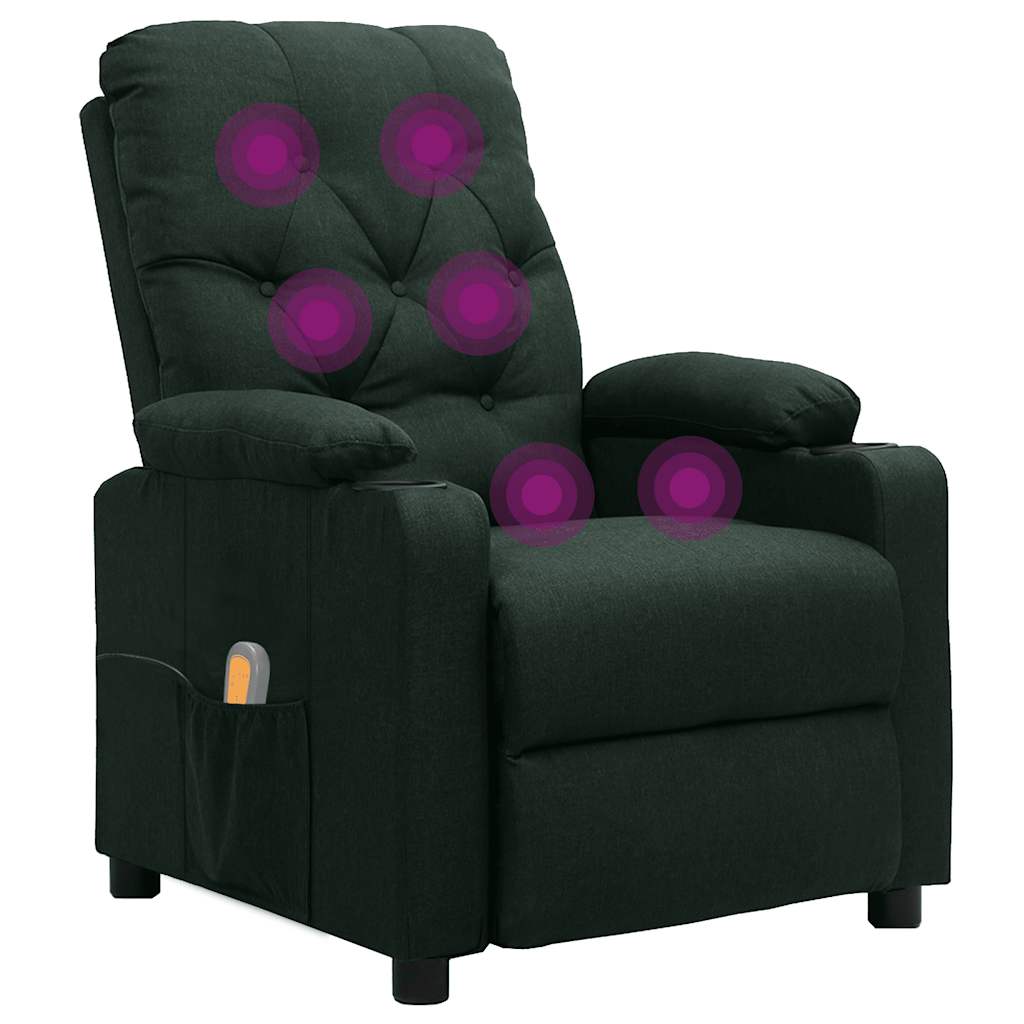 massagestol stof mørkegrøn