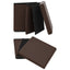 foldbar opbevaringspuf PVC brun