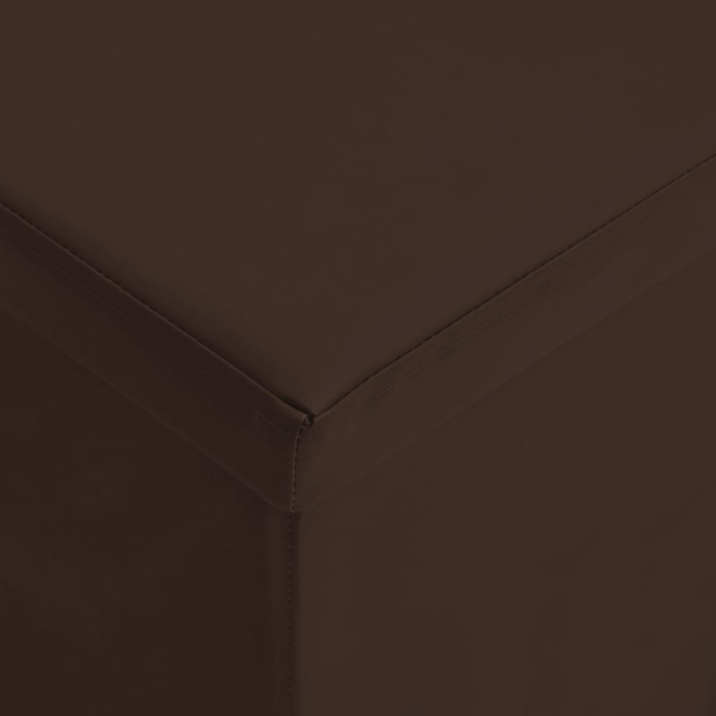 foldbar opbevaringsbænk PVC brun