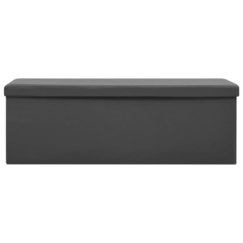 foldbar opbevaringsbænk PVC grå