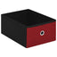 foldbar opbevaringsbænk 76x38x38 cm kunstlærred vinrød