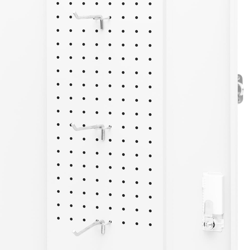 sadelskab 53x53x140 cm stål hvid