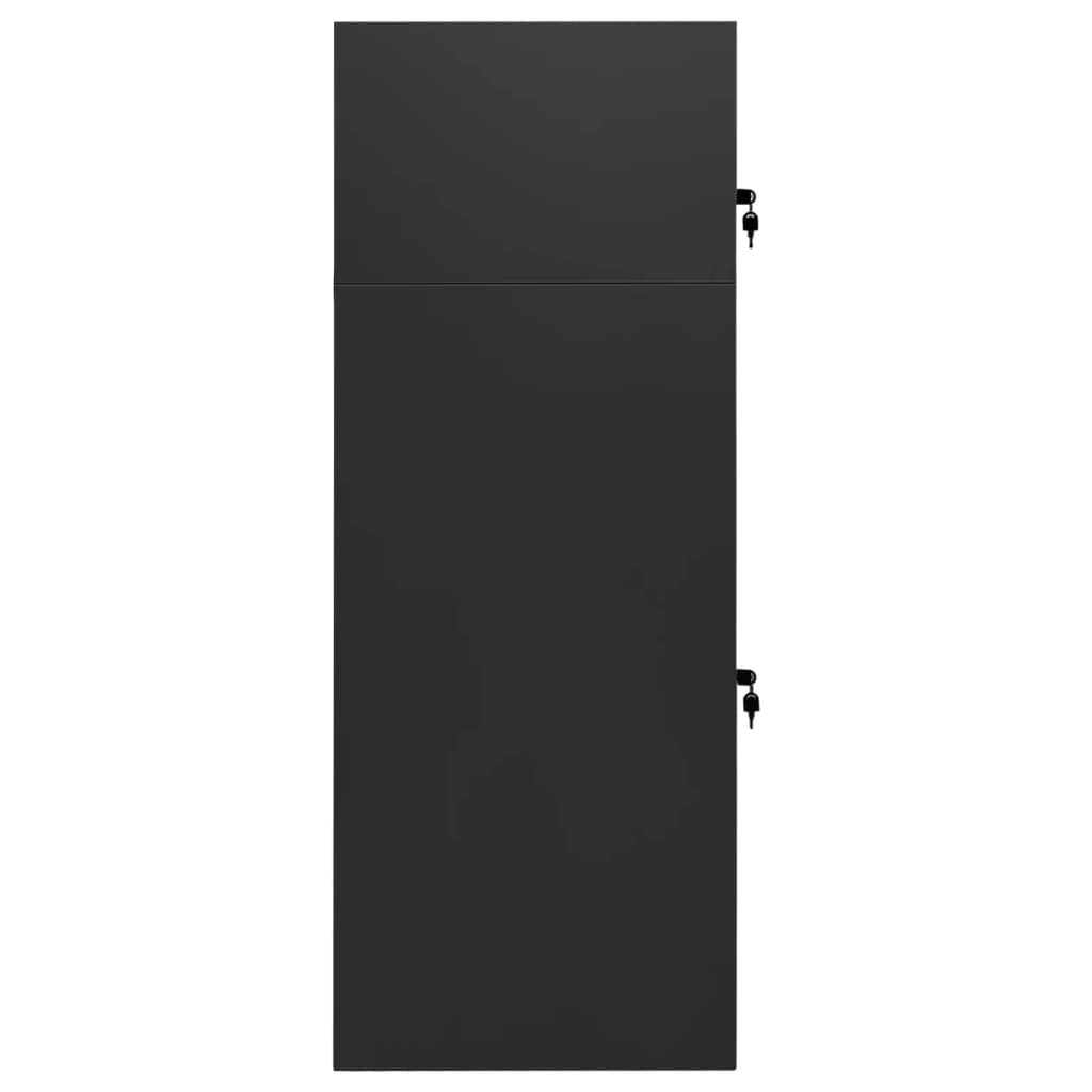 sadelskab 53x53x140 cm stål antracitgrå