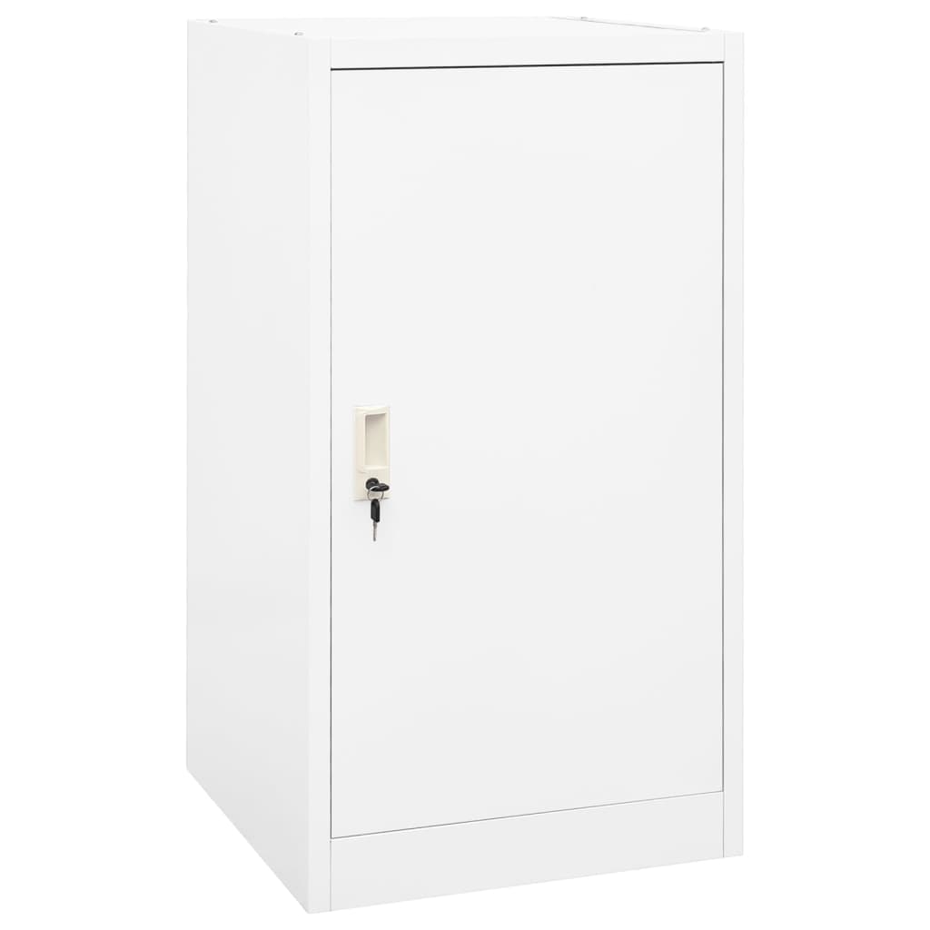 sadelskab 53x53x105 cm stål hvid