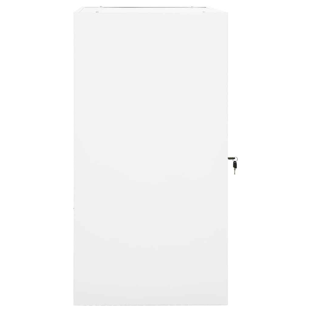 sadelskab 53x53x105 cm stål hvid