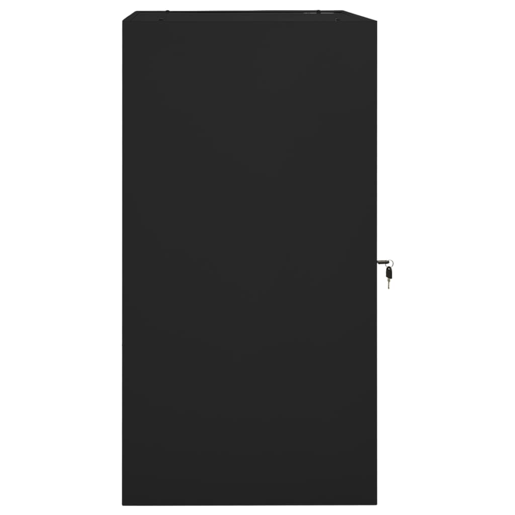 sadelskab 53x53x105 cm stål sort