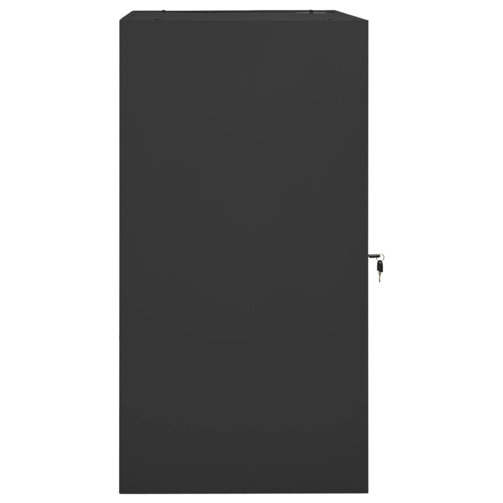 sadelskab 53x53x105 cm stål antracitgrå