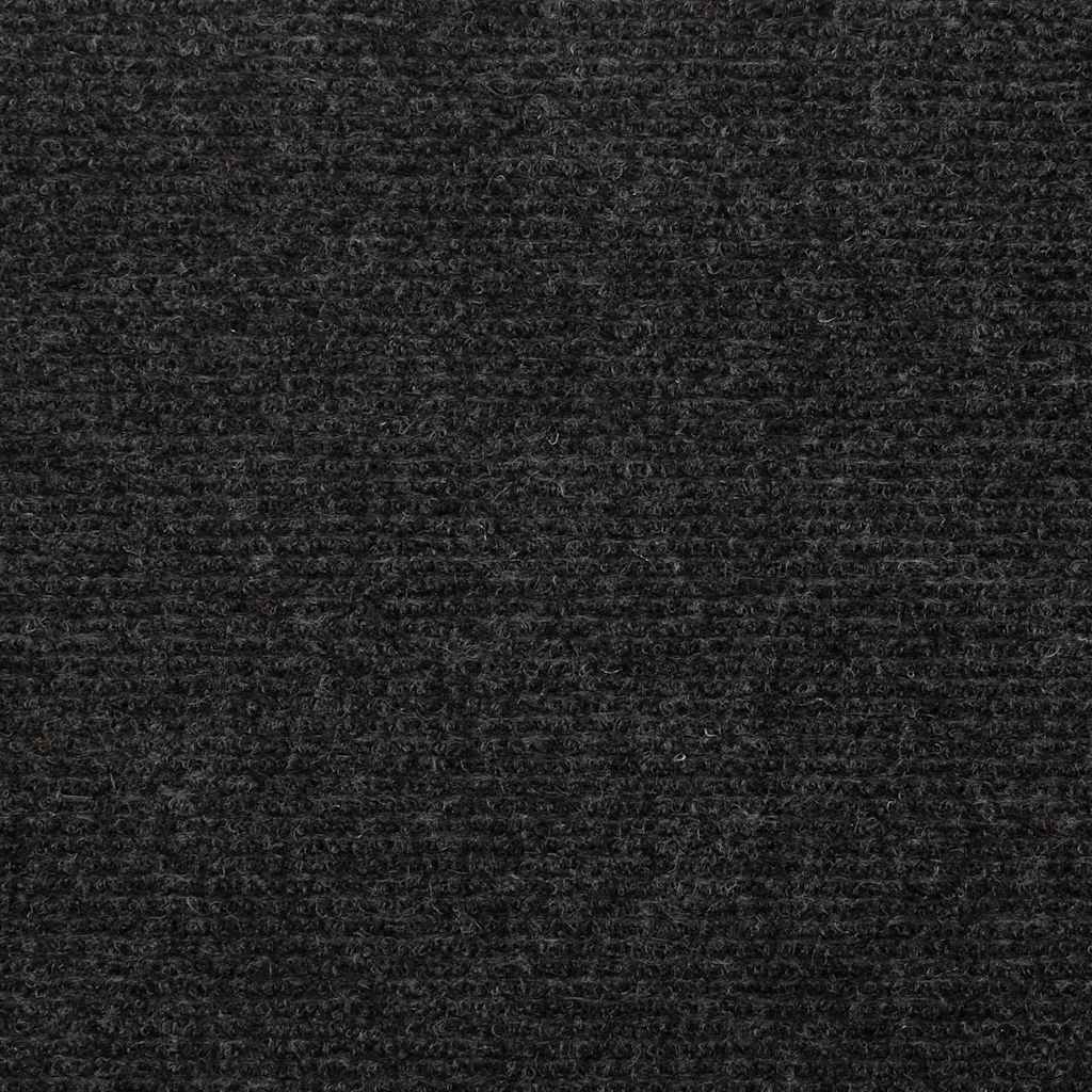 selvklæbende trappemåtter 15 stk. 56x17x3 cm sort