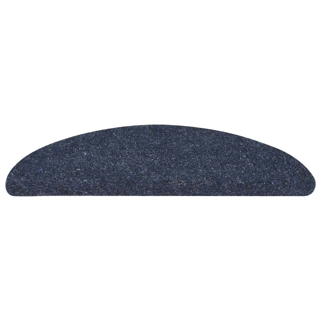 selvklæbende trappemåtter 15 stk. 56x17x3 cm blå