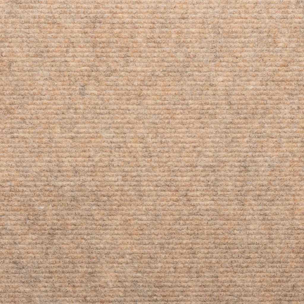 trappemåtter 15 stk. 65x22,5x3,5 cm selvklæbende beige