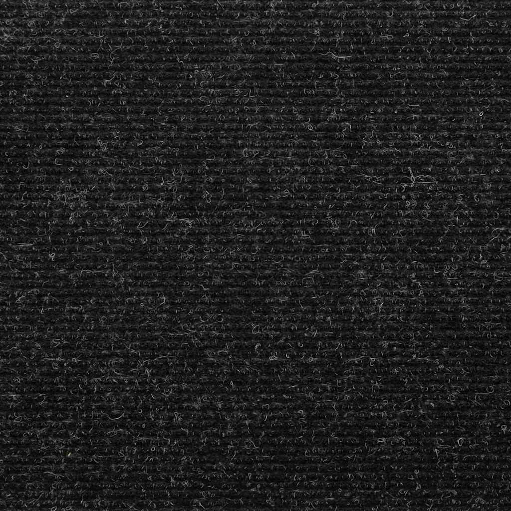 selvklæbende trappemåtter 15 stk. 65x22,5x3,5 cm antracitgrå