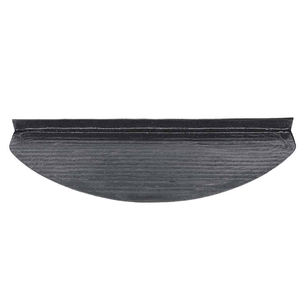 selvklæbende trappemåtter 15 stk. 65x22,5x3,5 cm sort