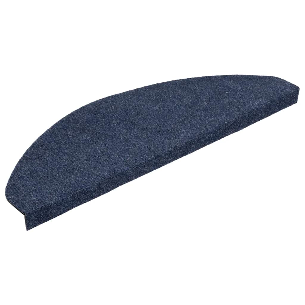trappemåtter 15 stk. 65x22,5x3,5 cm selvklæbende blå