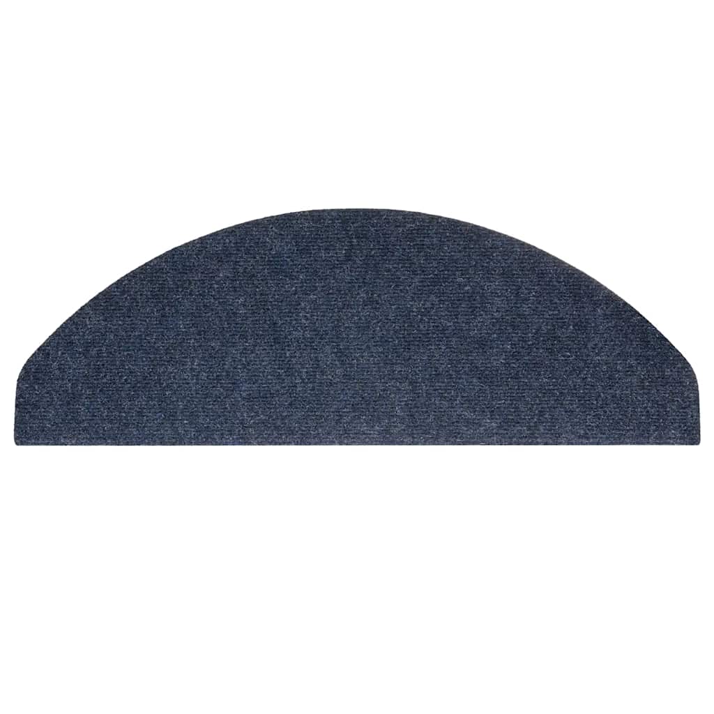 trappemåtter 15 stk. 65x22,5x3,5 cm selvklæbende blå