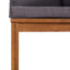 loungesæt til haven 5 dele med hynde massivt akacietræ