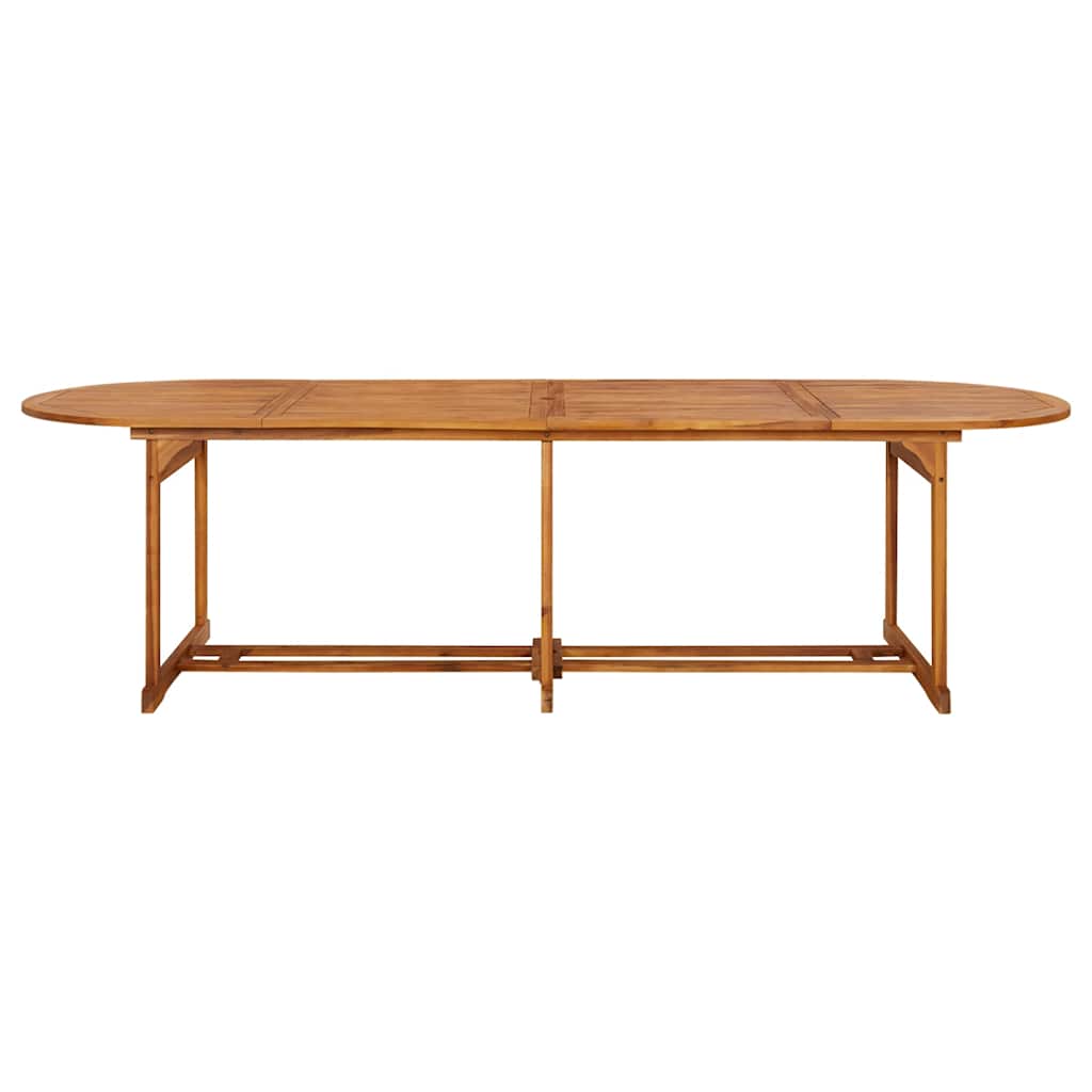 spisebordssæt til haven 11 dele 280x90x75 cm massivt akacietræ