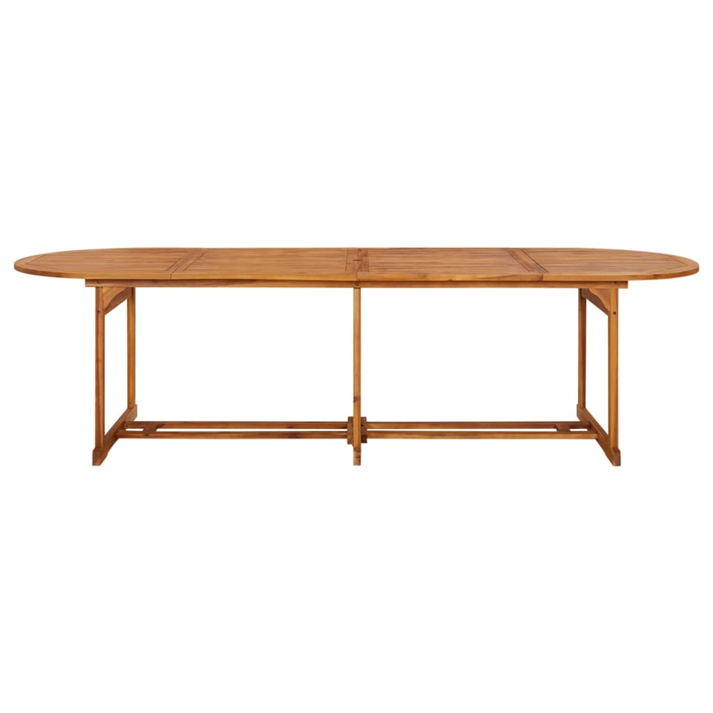 spisebordssæt til haven 13 dele 280x90x75 cm massivt akacietræ