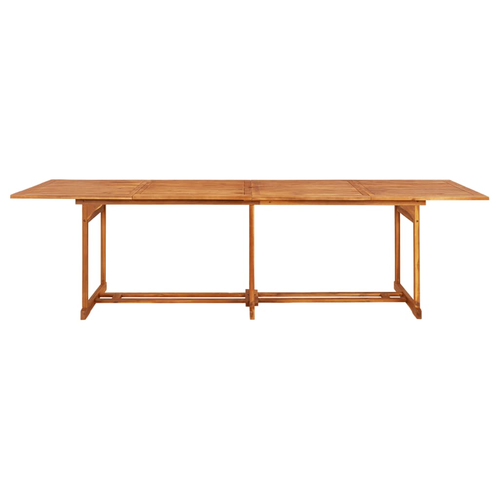 spisebordssæt til haven 11 dele 280x90x75 cm massivt akacietræ