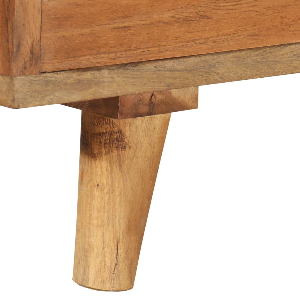 tv-bord 140x30x40 cm massivt akacietræ med honningfinish