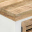 tv-bord 110x30x40 cm massivt mangotræ